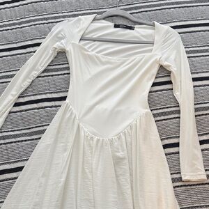 Amazon White Long Sleeve Dress